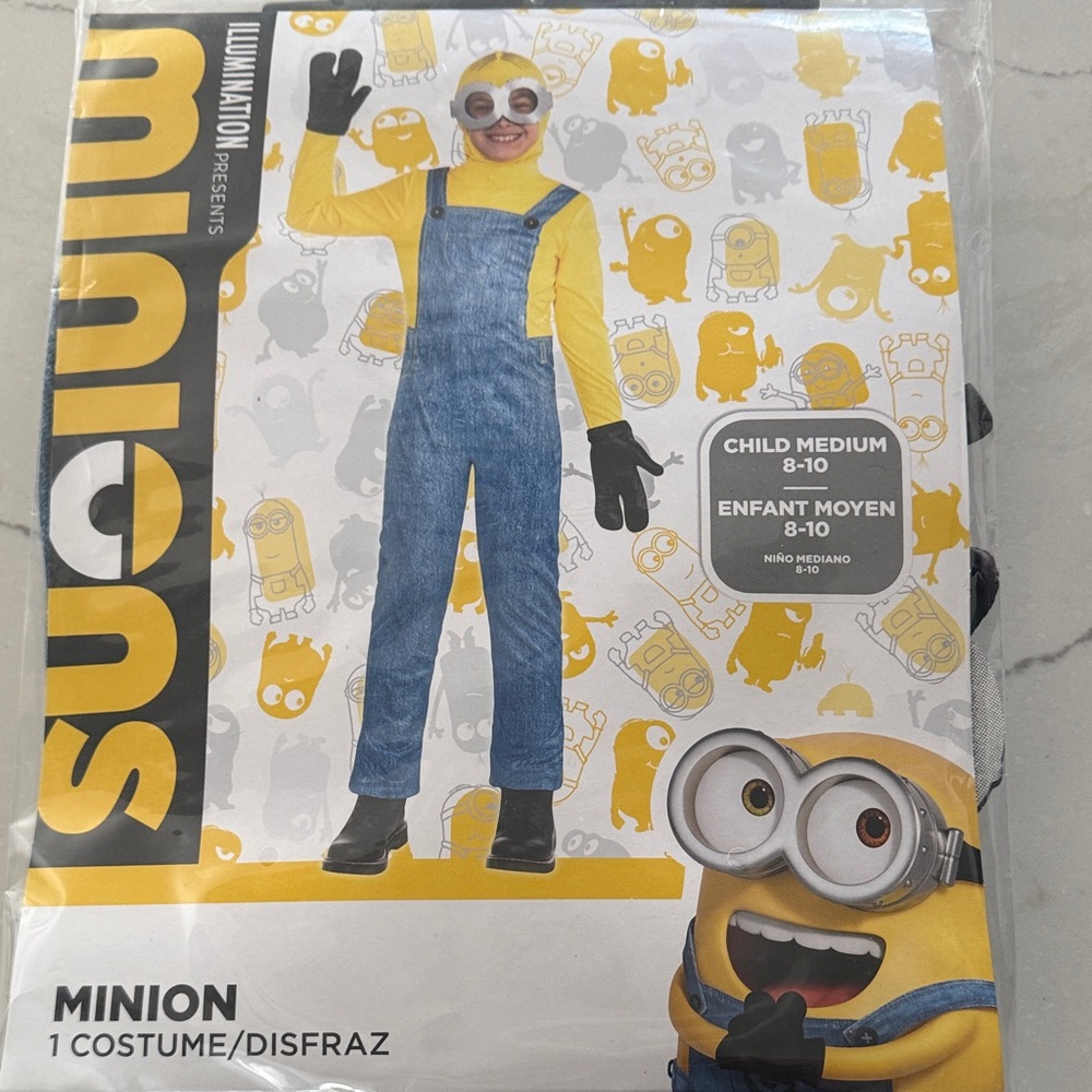 Minion Kids Costume - Yellow and Blue